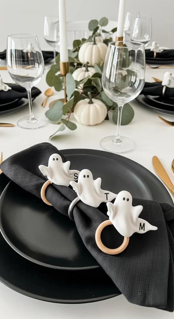 Personalized Ghost Napkin Rings