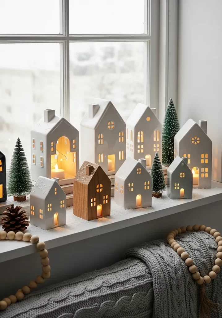 Glowing Winter Village