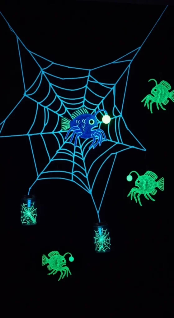 Bioluminescent Deep Sea Web