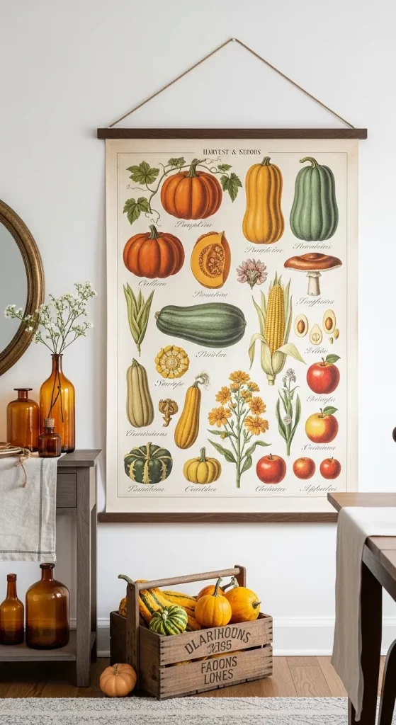 Vintage-Style Harvest Chart