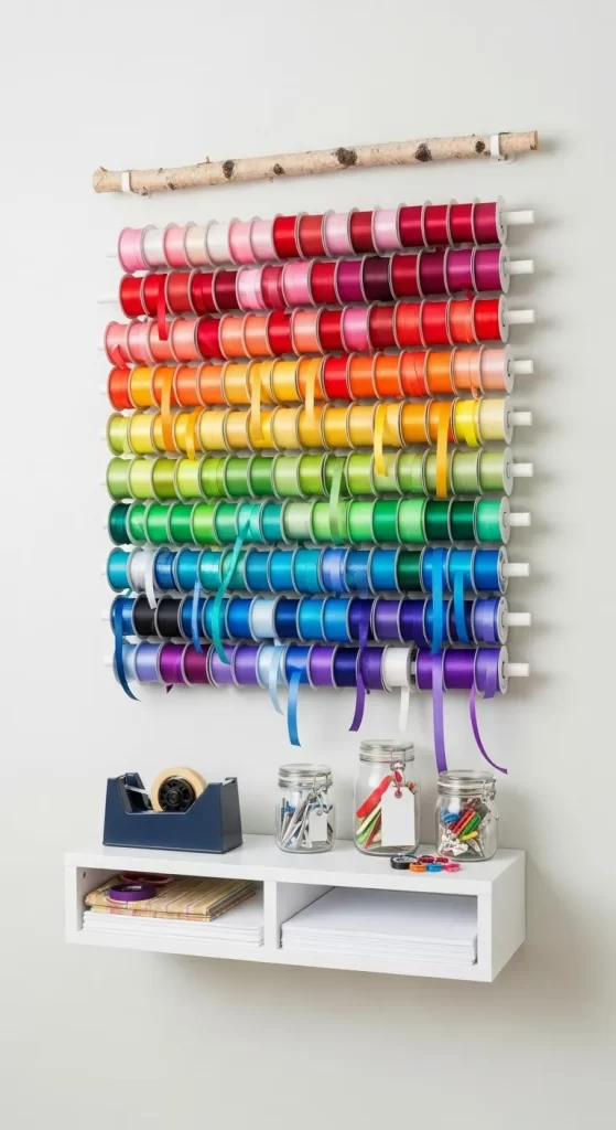 The Ribbon Rainbow Wall