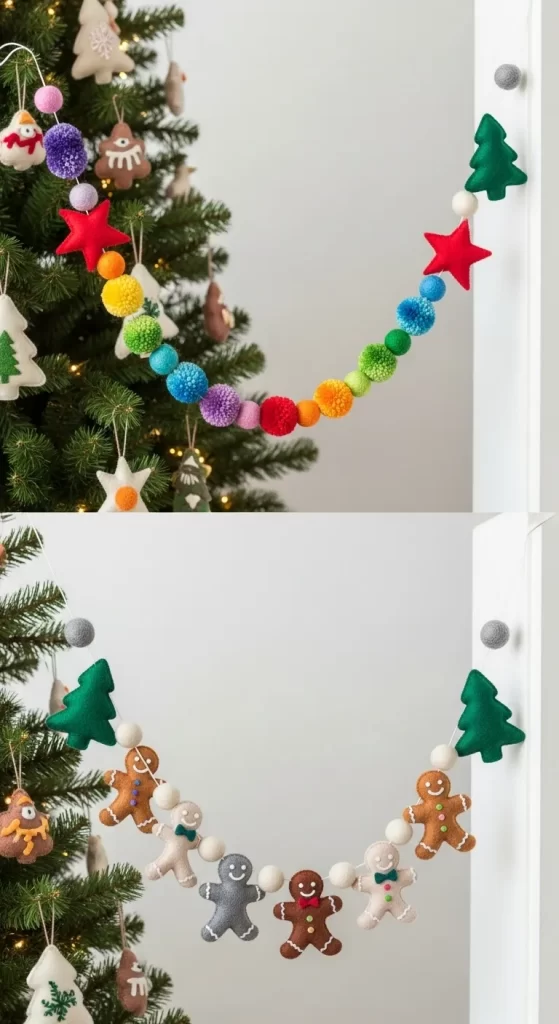 Cheerful Felt Friends Garland