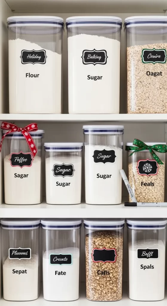 Labeled Pantry Staples