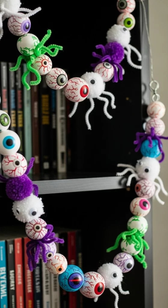 Googly Eyeball Monster Garland