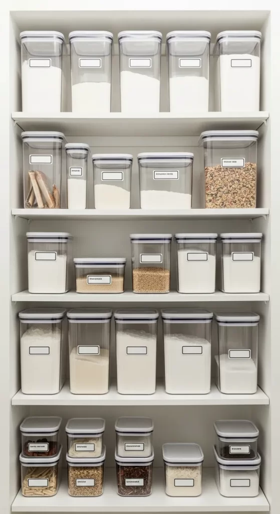 Uniform Pantry Containers