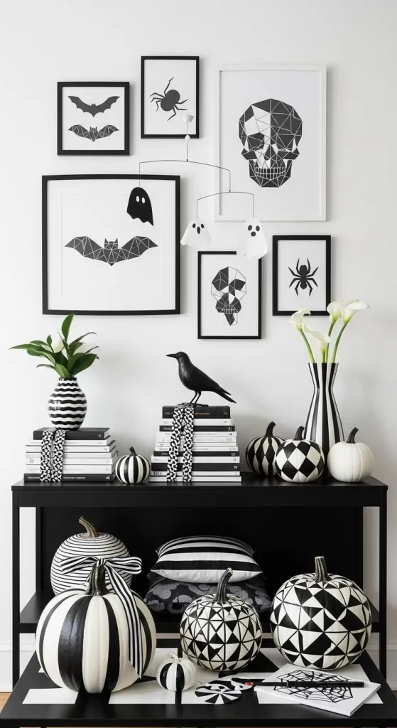Geometric Halloween Gallery Wall