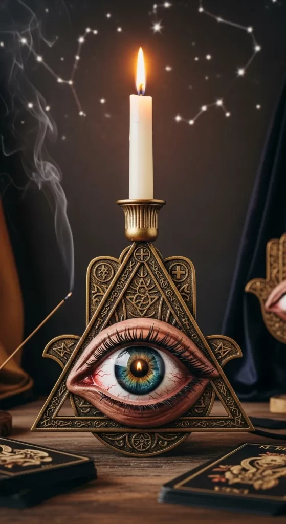 The Mystic's Gaze Candlestick