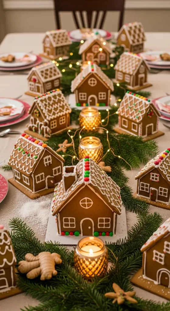 A Gingerbread Village Centerpiece