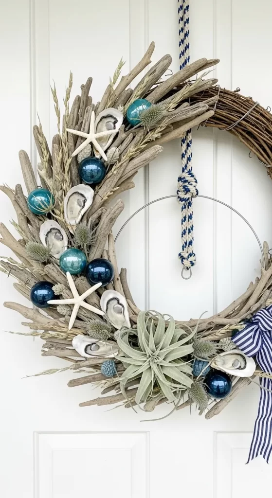 Coastal Winter Driftwood Wreath
