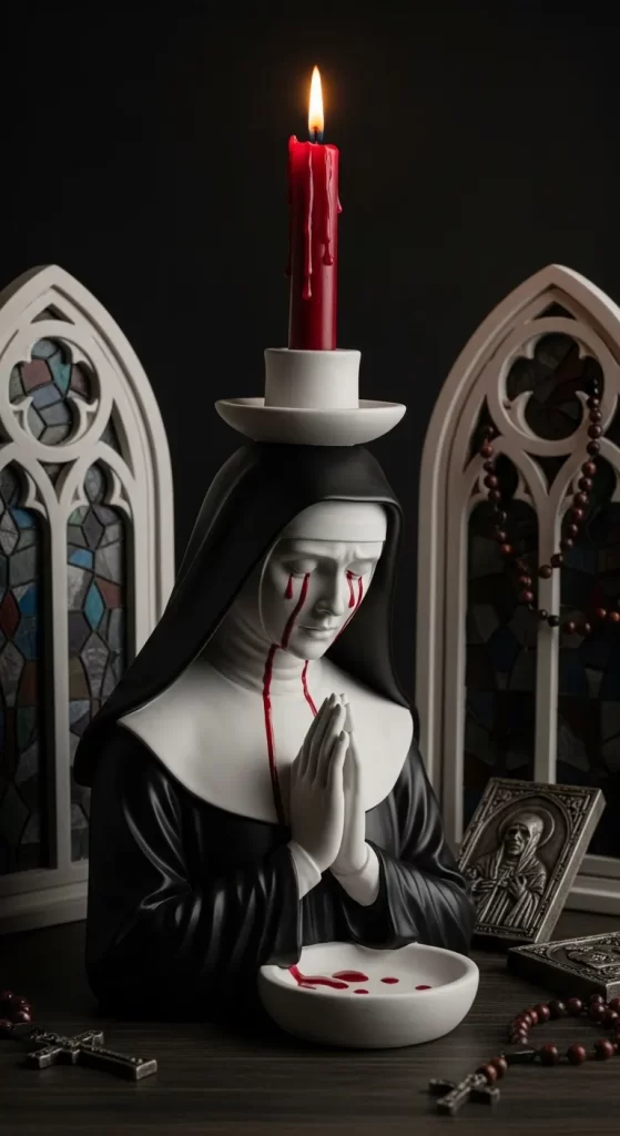 The Penitent Nun Candle Holder