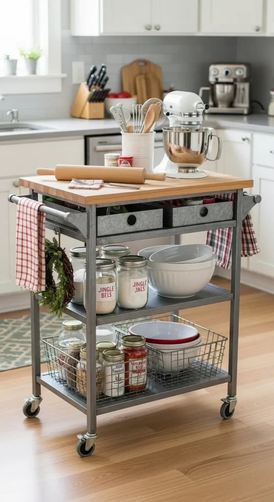 Mobile Baking and Prep Cart