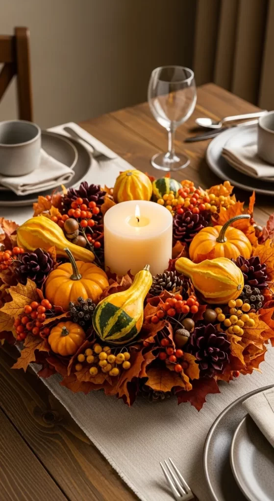 The Harvest Wreath Candle Ring