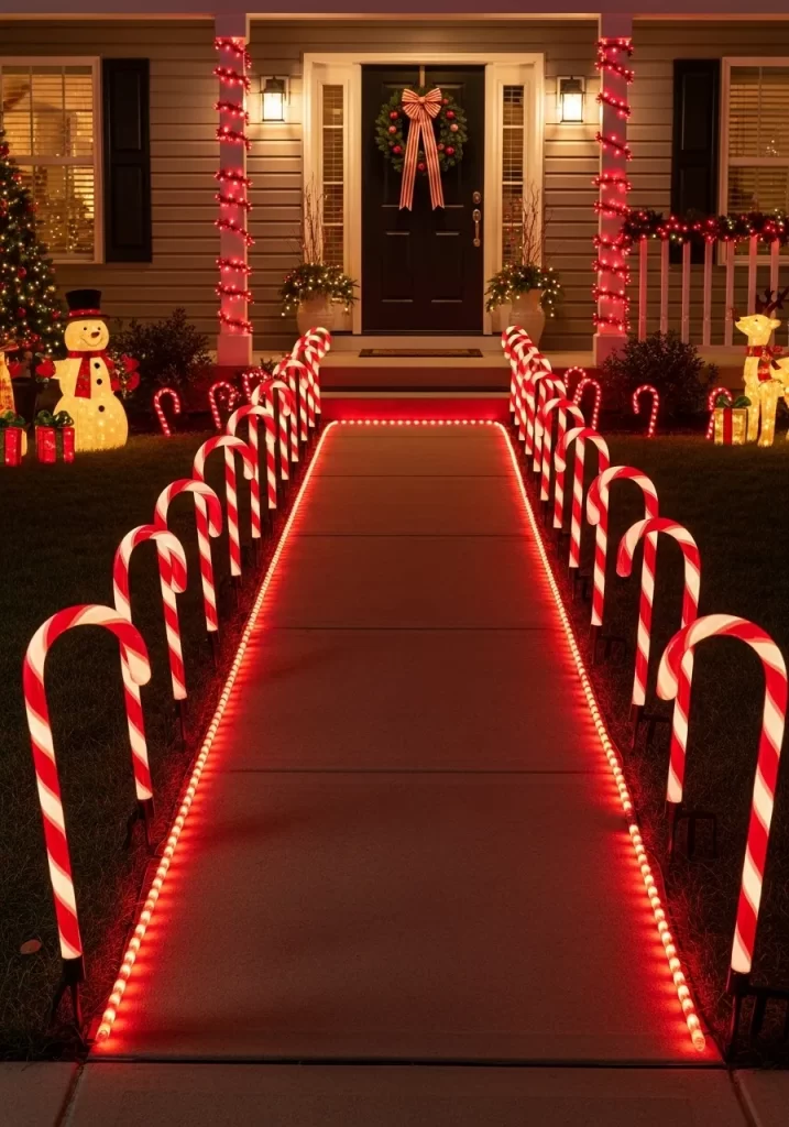 Candy Cane Lane Walkway