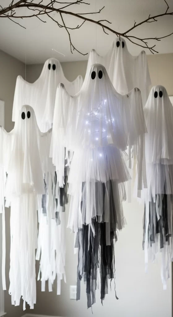 Layered Tulle Floating Ghosts
