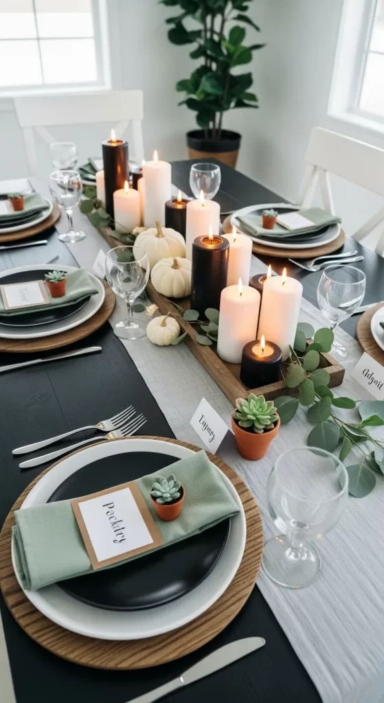 Sleek Black & White Thanksgiving