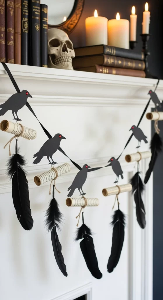 Edgar Allan Poe's Raven Garland