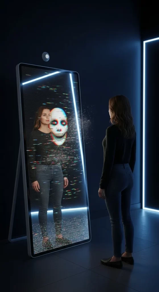 The Glitching Demon Mirror