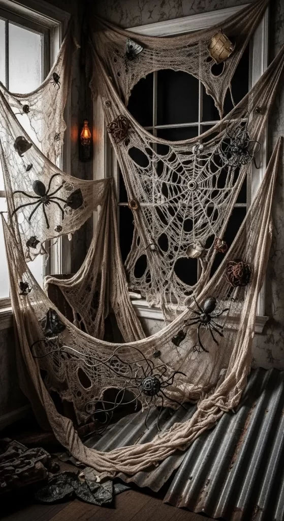 Decrepit Attic Window Webs