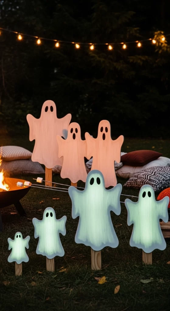 Glowing Ghost Yard Stakes