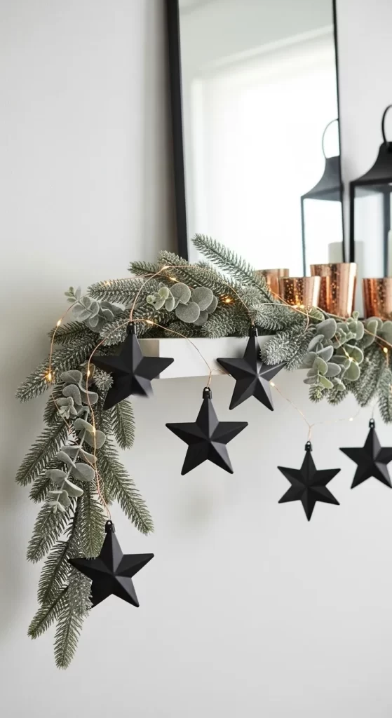 Modern Starlight Mantel Garland