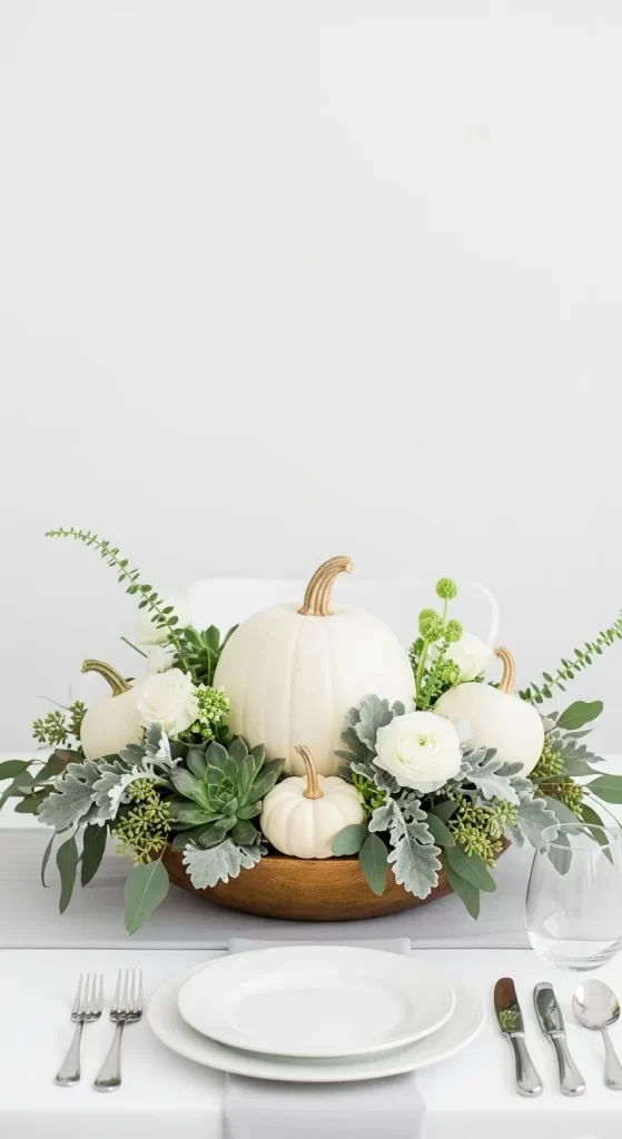 The White and Green Harvest Bowl