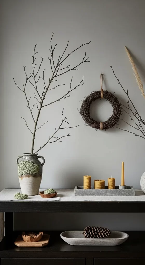 Minimalist Natural Console Decor