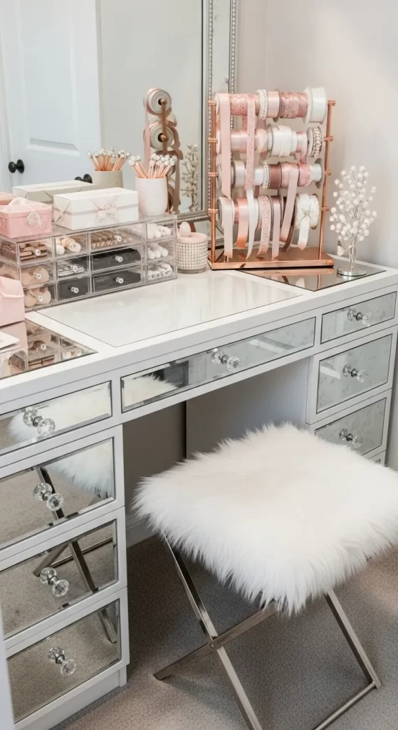 Glamorous Mirrored Vanity