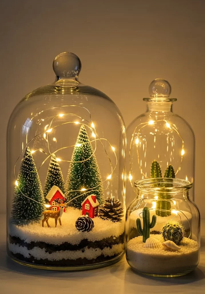 Magical Christmas Terrariums