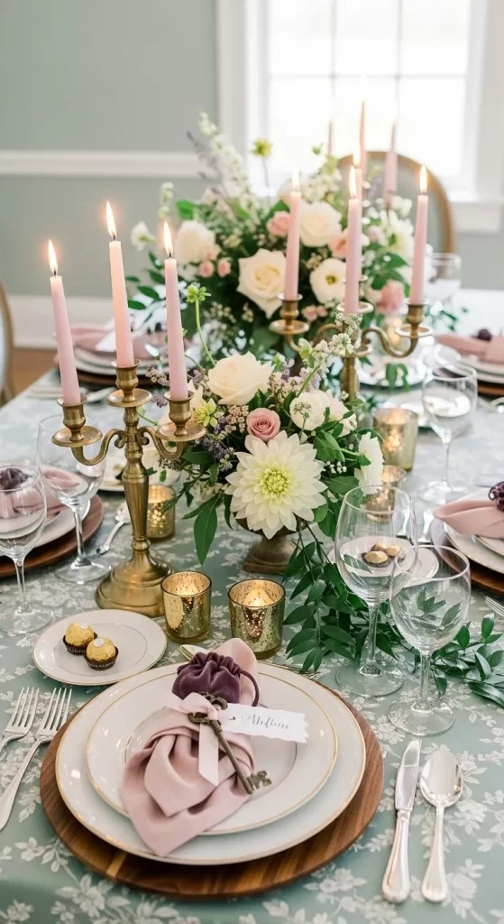 The Soft Blush & Gold Setting