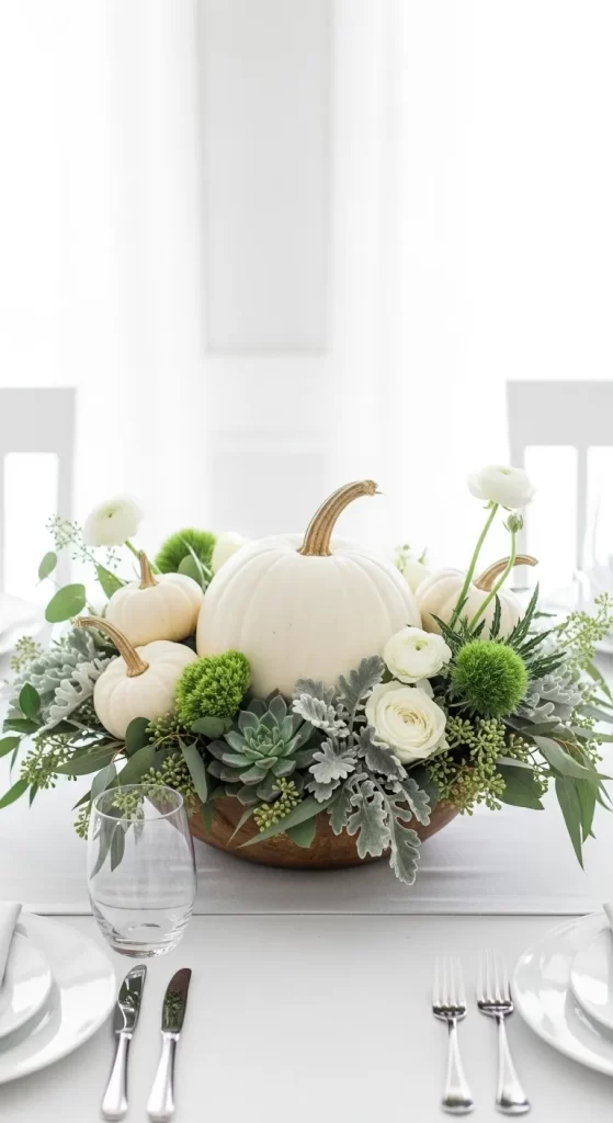 The White and Green Harvest Bowl