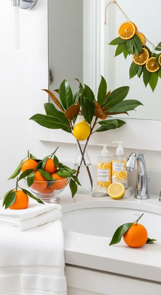 Natural Citrus Vanity Decor