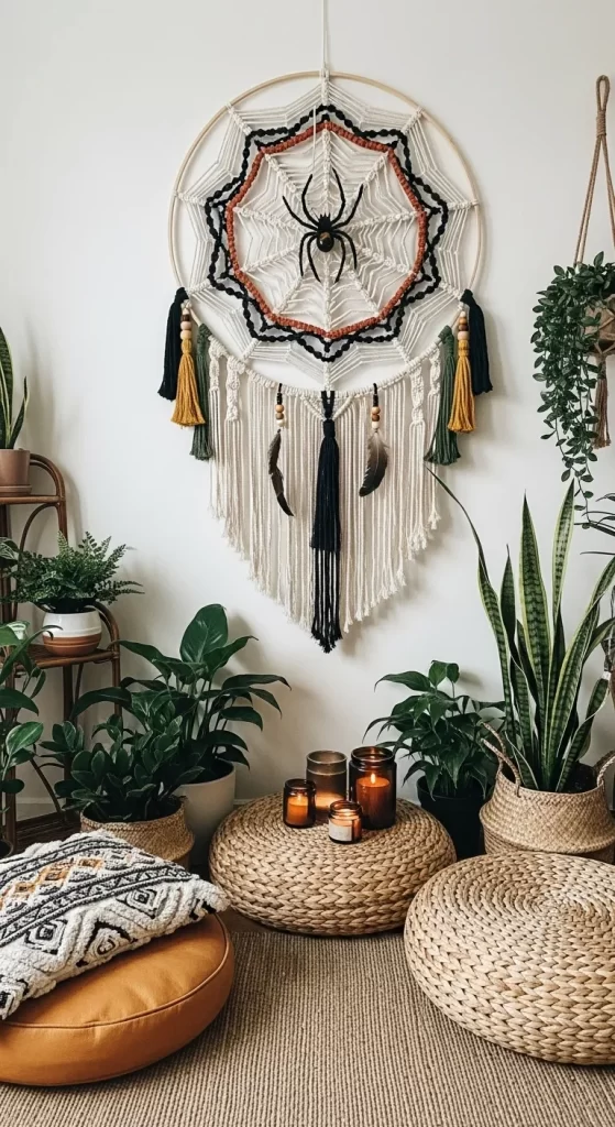 Bohemian Macrame Web Hanging