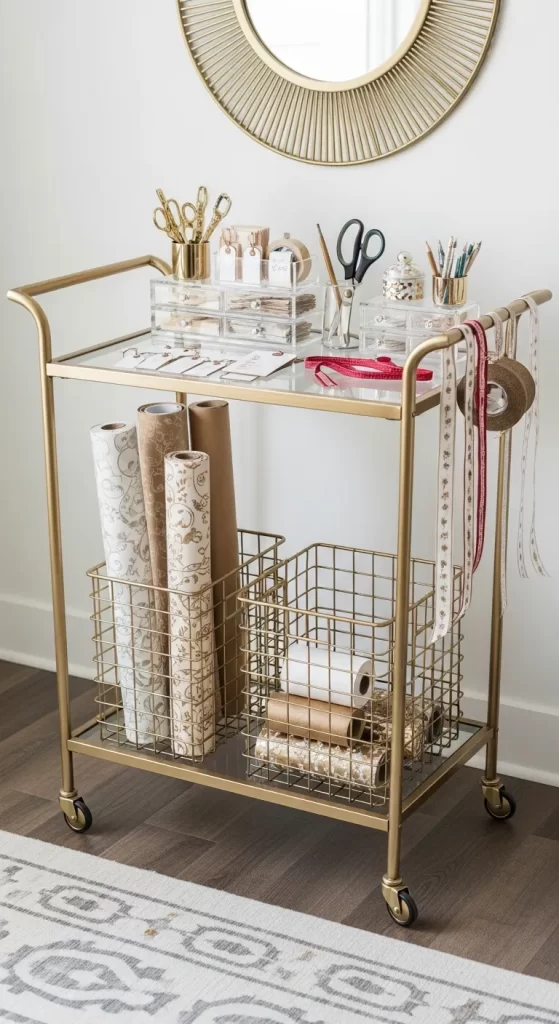 Gold Bar Cart on the Go