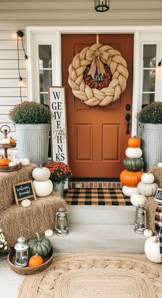 The Layered Hay Bale Welcome