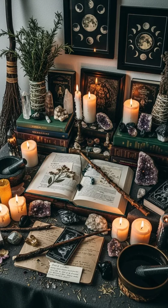 Witch's Grimoire Altar