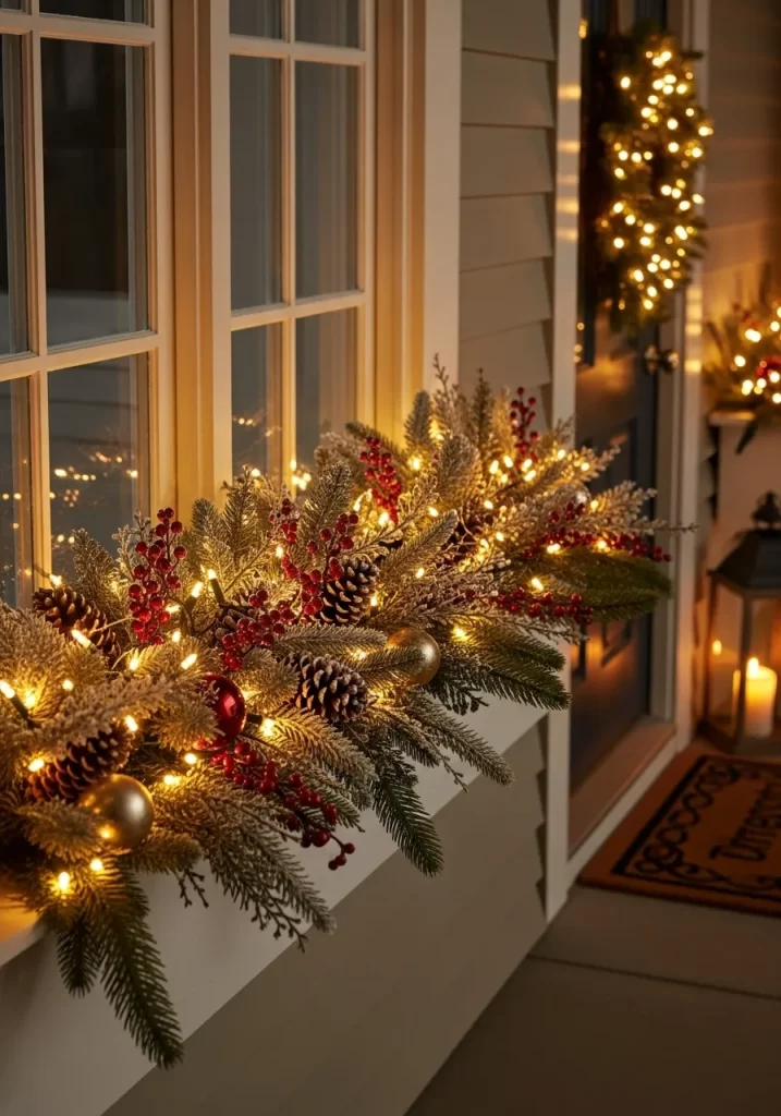 Luminous Winter Window Box