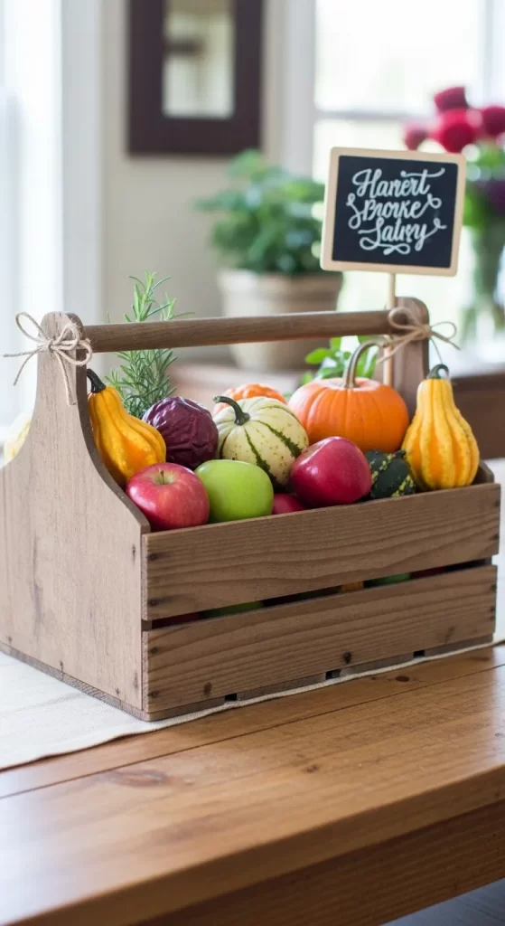 The Wooden Crate Harvest Centerpiece