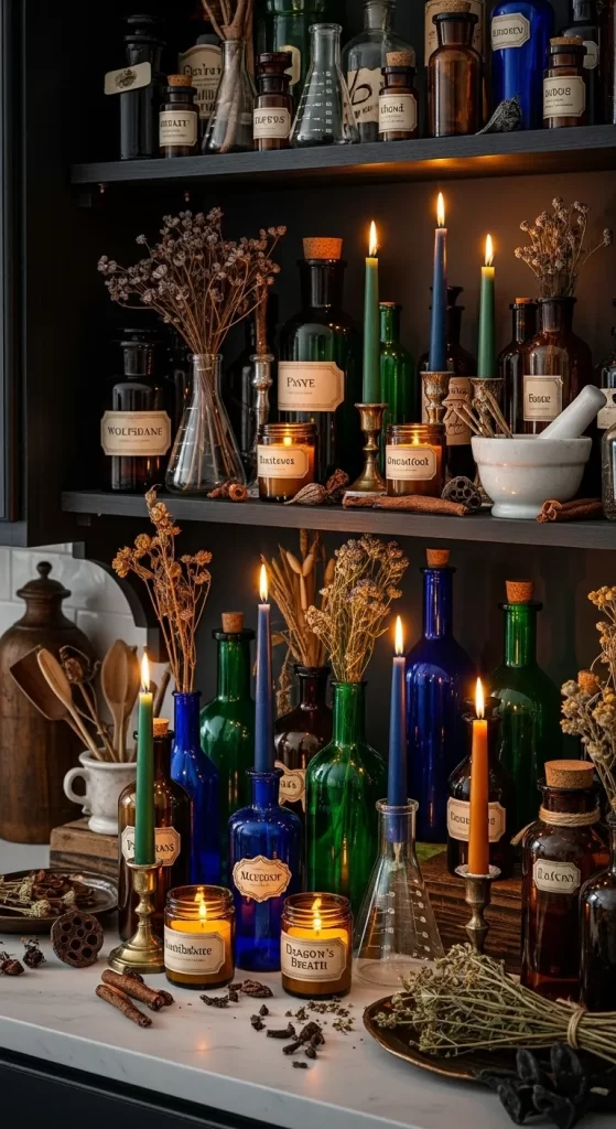 Witch's Apothecary Shelf