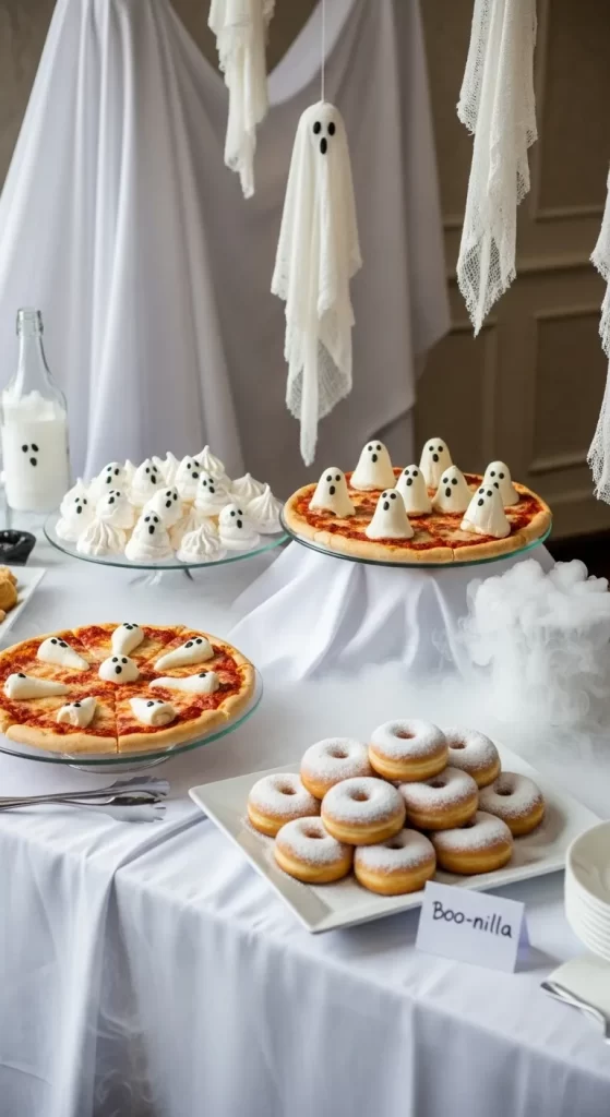Ghostly Pizza and Donuts