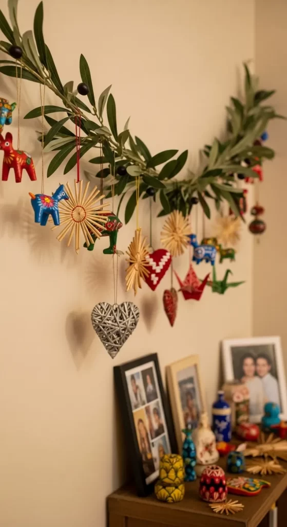 Folk Art Olive Branch Garland