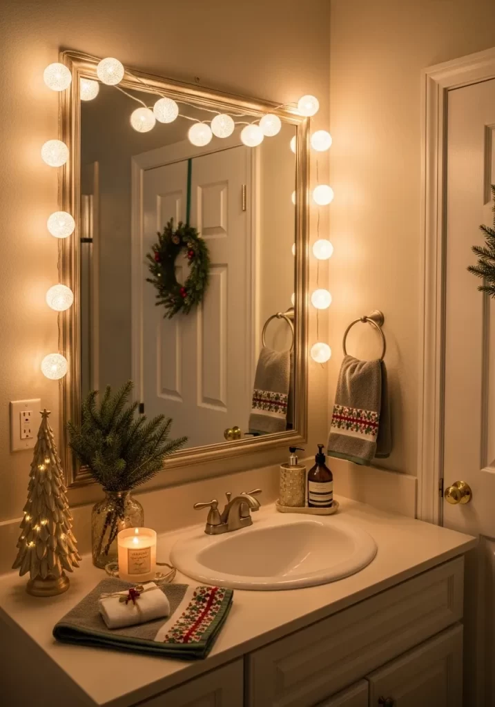 Festive Vanity Mirror Glow