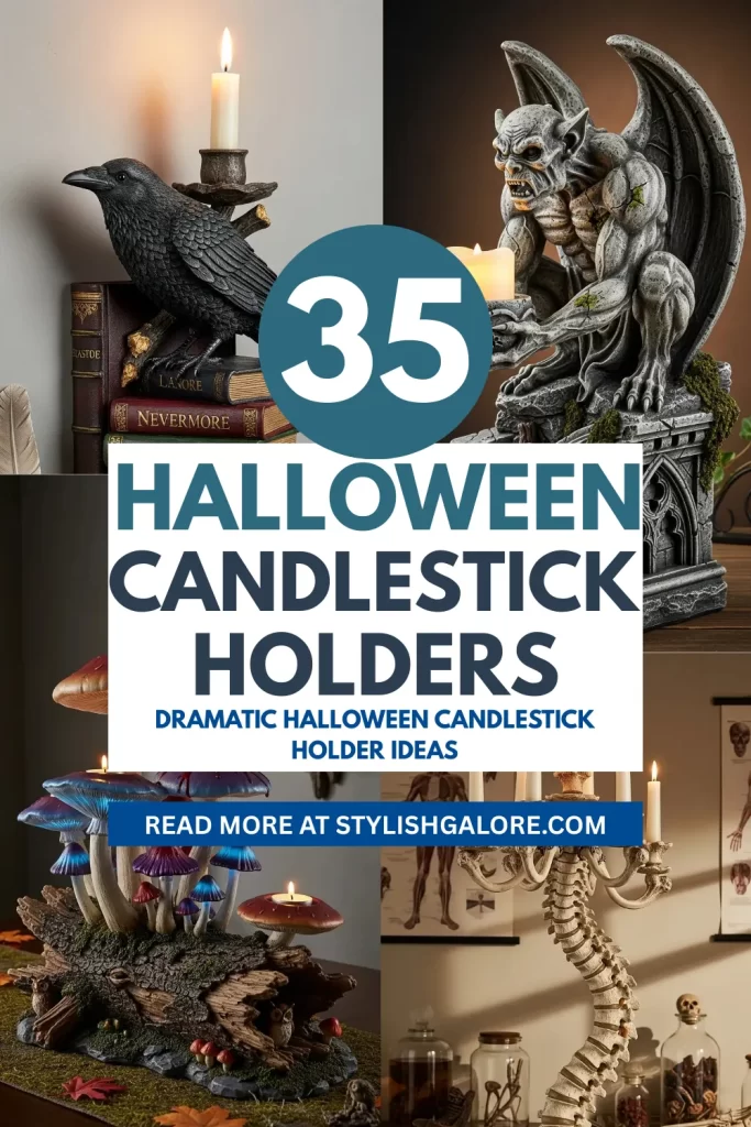 Halloween Candlestick Holders