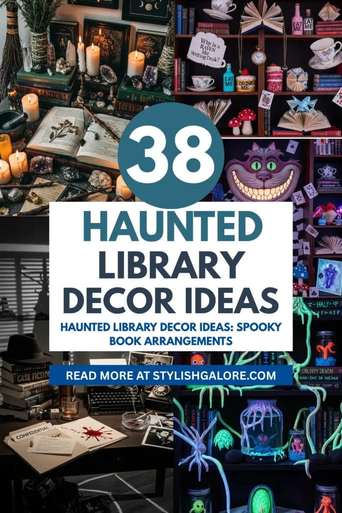 Haunted Library Decor