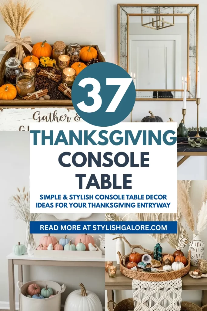 Thanksgiving Console Table