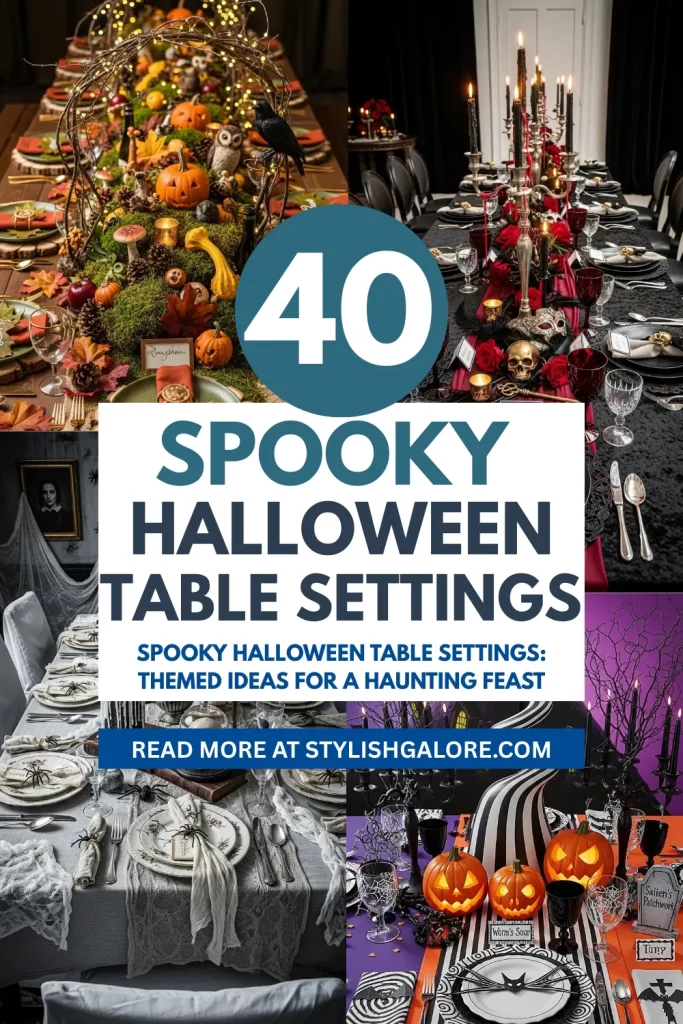 Halloween Table Settings