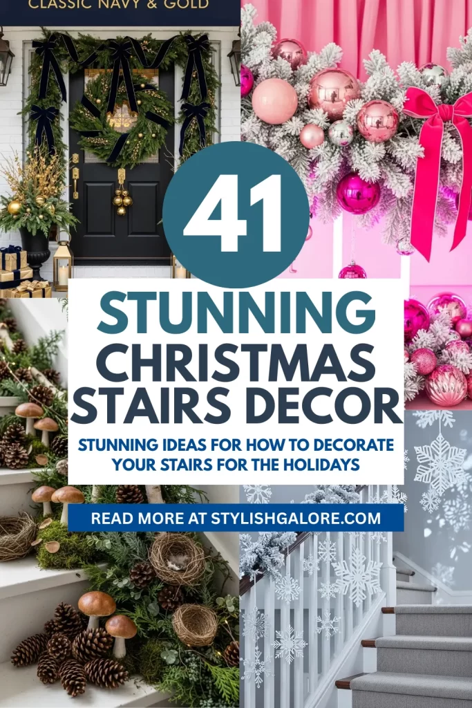 Christmas Stair Decor