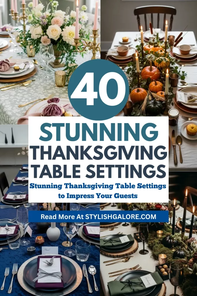 Thanksgiving Table Settings