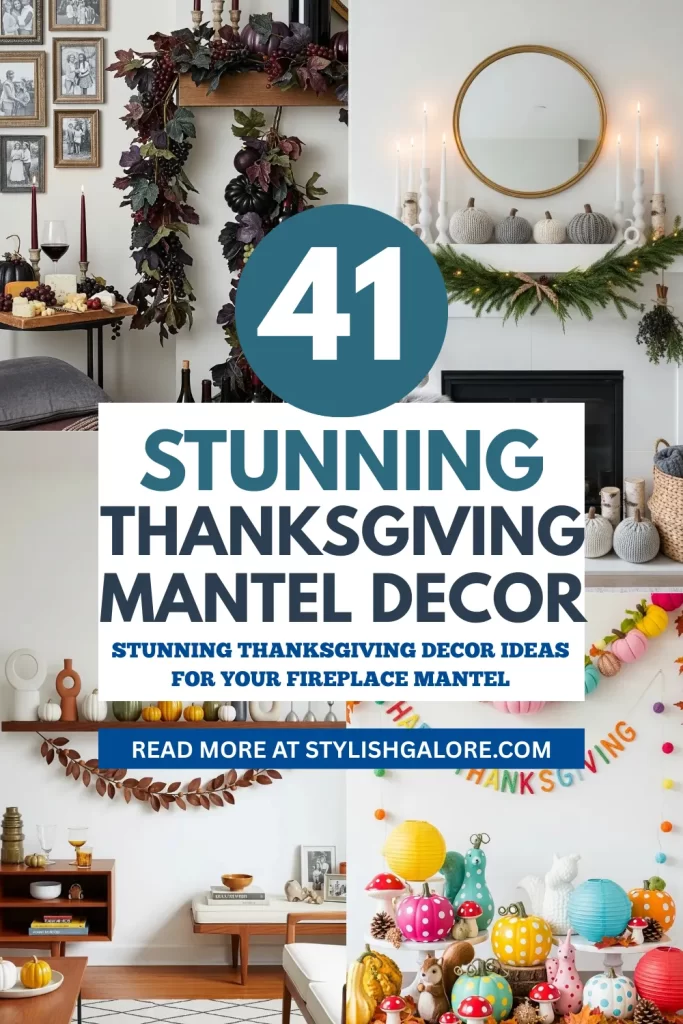Thanksgiving Mantel Decor