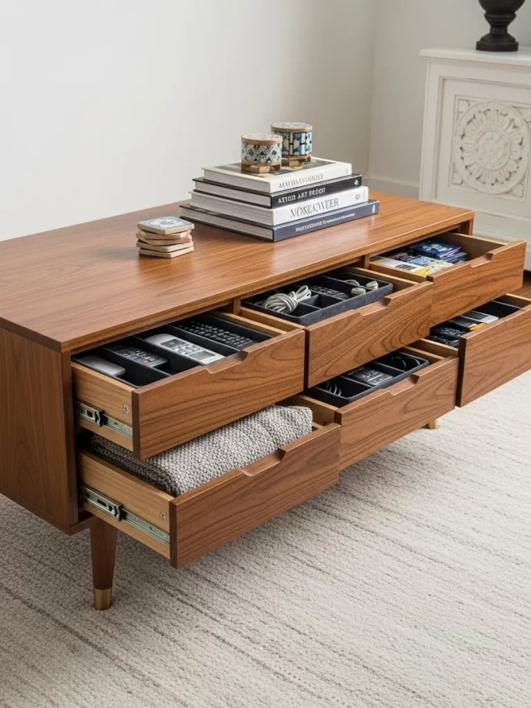 Living Room Storage Hacks Living Room Storage Hacks