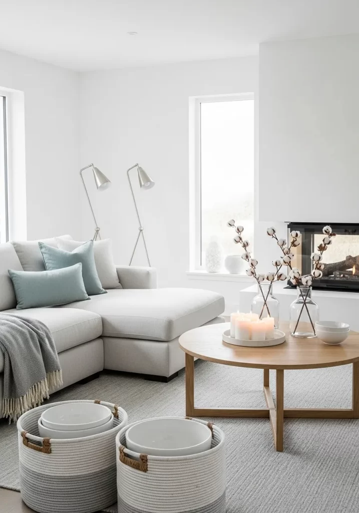 Winter Living Room Decor